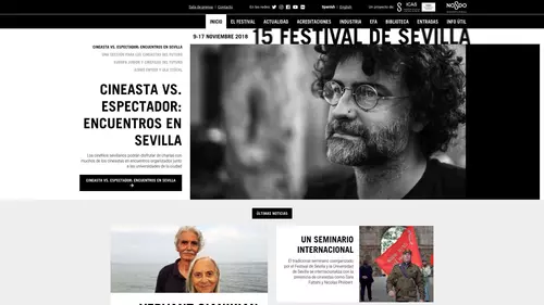 Portada Festival de Cine Sevilla - Versión escritorio