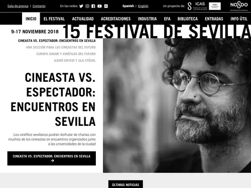 Portada Festival de CIne Sevilla - Versión tableta