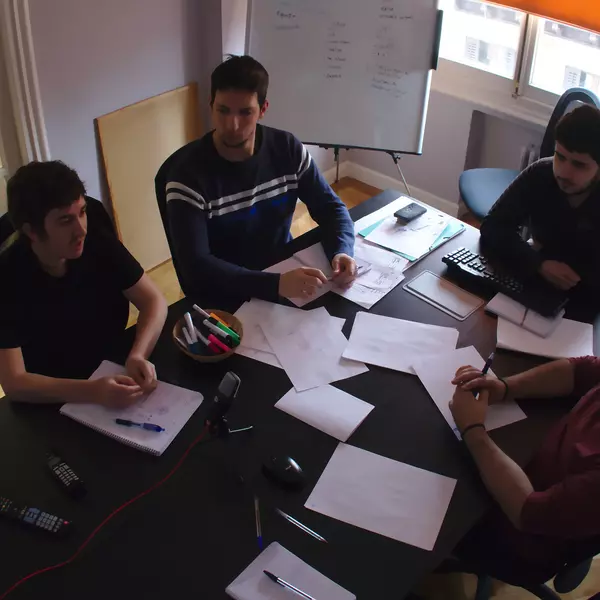 Reunión de miembros de Metadrop.