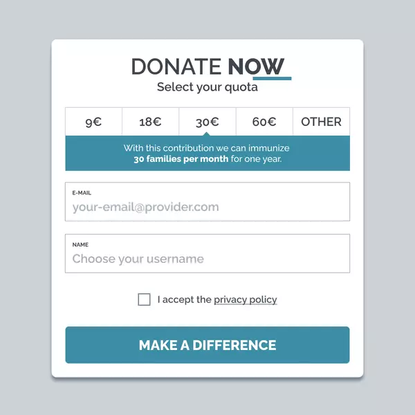 NGO Donation mockup