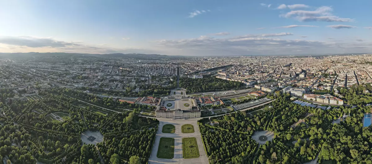 Aerial view of Vienna