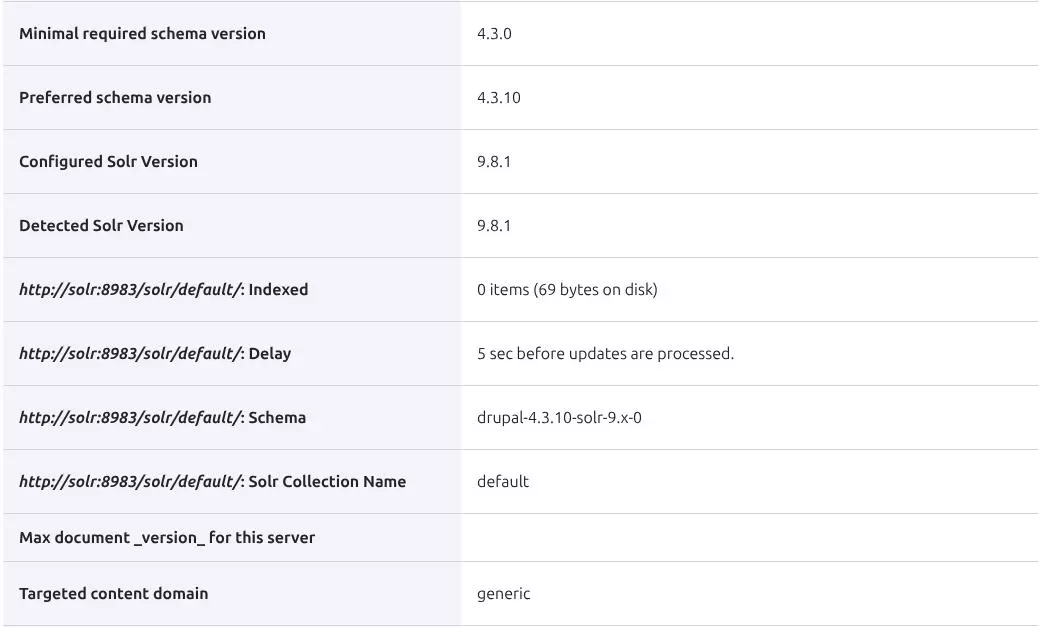 Solr9 upgrade - Search API status after configuration update