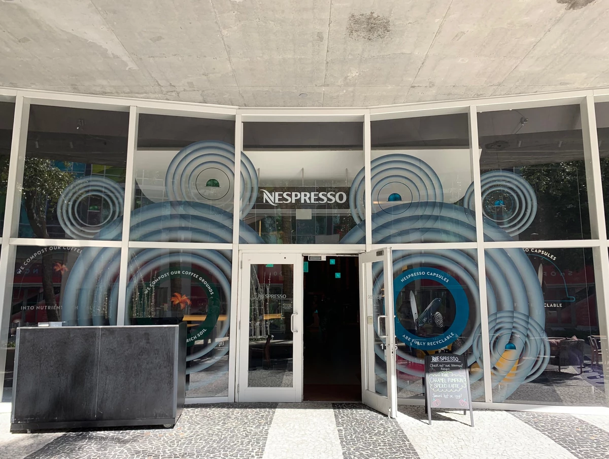 Facade of a Nespresso store