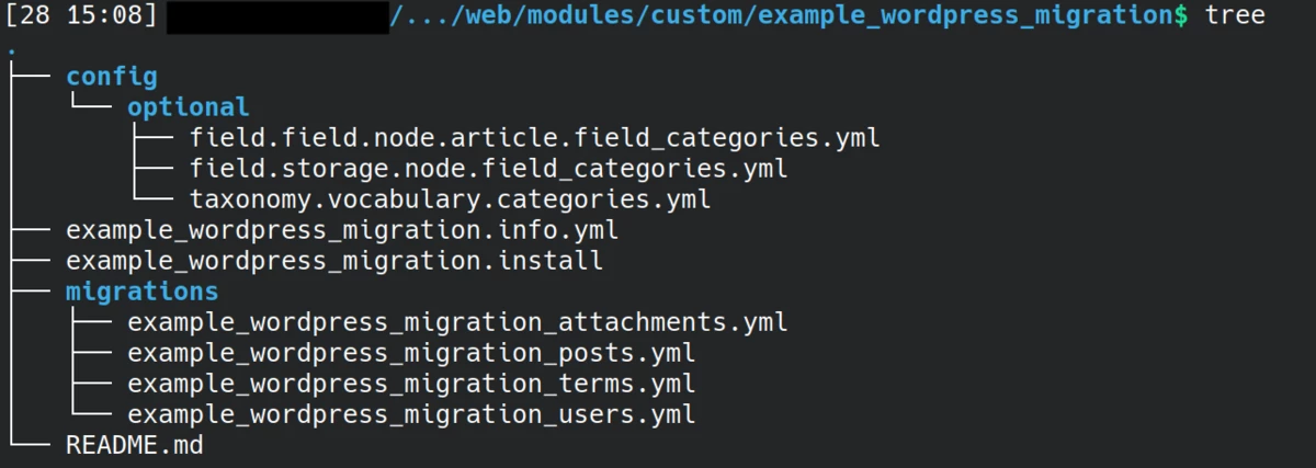 Custom module generated by WordPress Migrate SQL scaffold