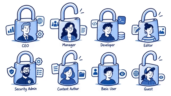 Access control, roles and permissions