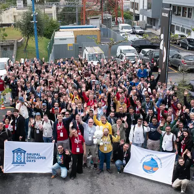 Group picture of the Drupal Dev Days Athens 2026 attendees.